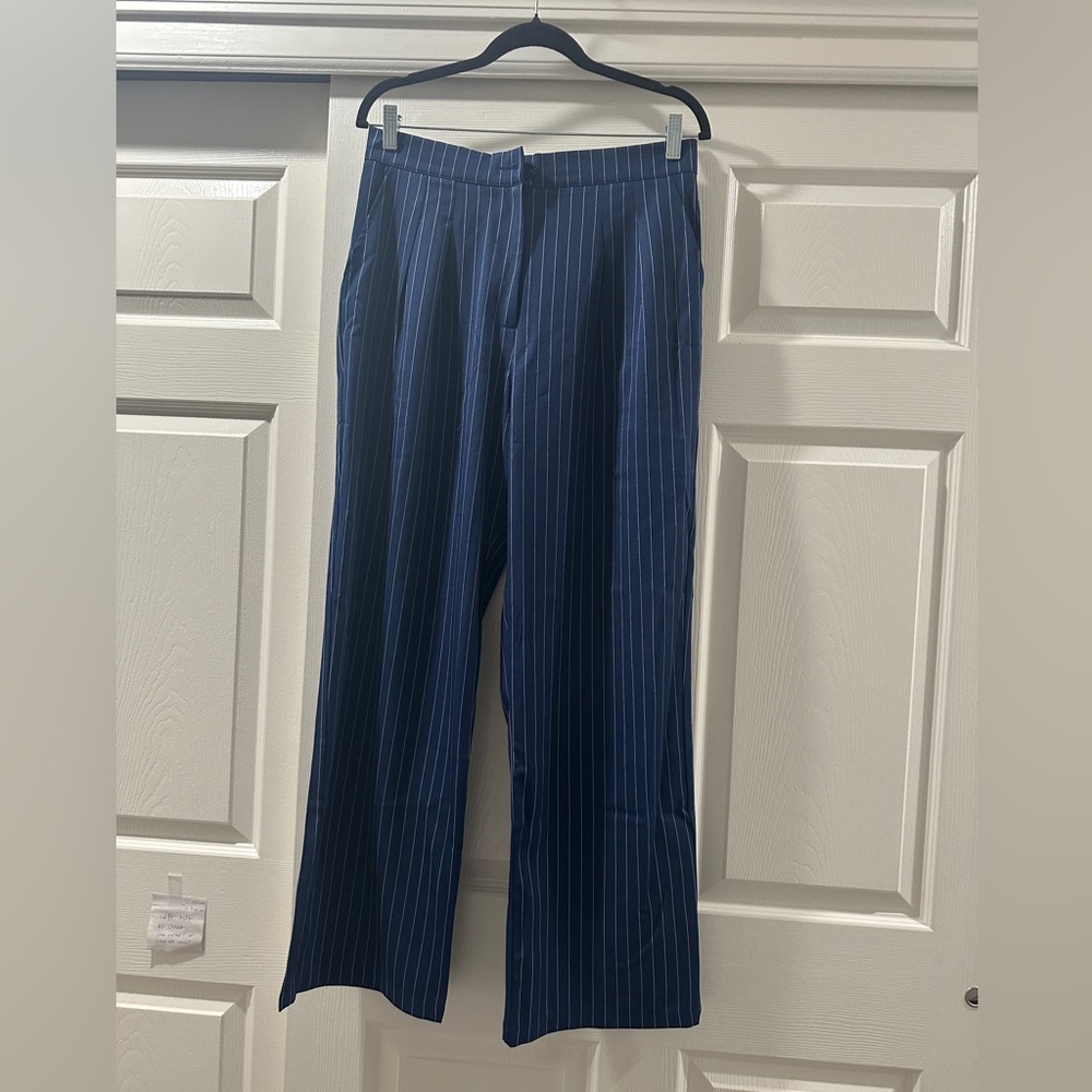 Navy Striped Pants (Unisex)